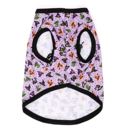 Bewitched Dog Tank Top – Polyester, Purple, Sizes XS–XXL