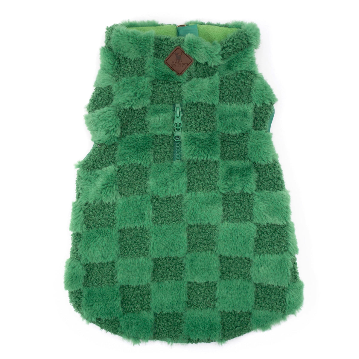 Fur Check 1/2 Zip Dog Sweater – Polyester, 4 colours, Sizes XS–XXL