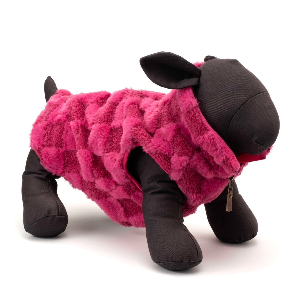 Fur Check 1/2 Zip Dog Sweater – Polyester, 4 colours, Sizes XS–XXL