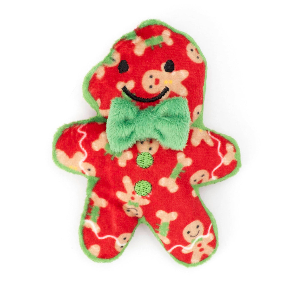 Gingerbread Boy Cat Cat Toy – Red, Size One Size