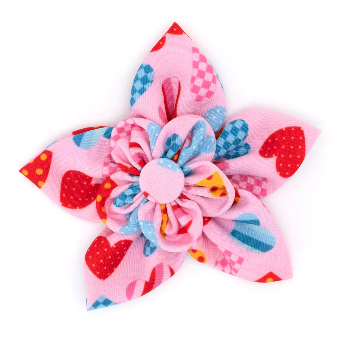 Love is Love Dog Flower – Polyester, Pink, Sizes S, L