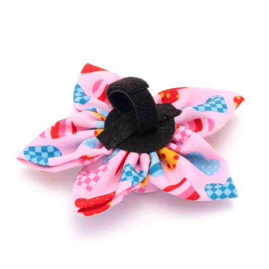 Love is Love Dog Flower – Polyester, Pink, Sizes S, L