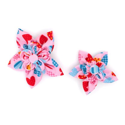 Love is Love Dog Flower – Polyester, Pink, Sizes S, L