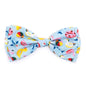 Pool Party Dog Bow Tie – Polyester, Blue, Sizes S, L