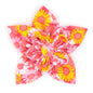 Preppy Floral Dog Flower – Polyester, Pink, Sizes S, L