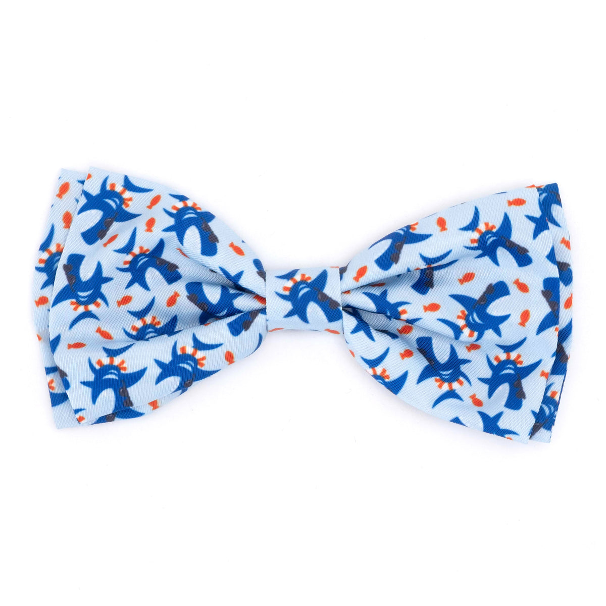 Sharkuterie Dog Bow Tie – Polyester, Blue, Sizes S, L