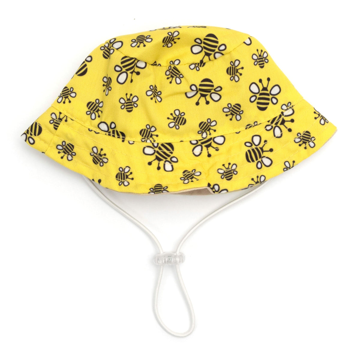 Bzzz! Bucket Dog Hat – Polyester, Yellow, Sizes S–XL