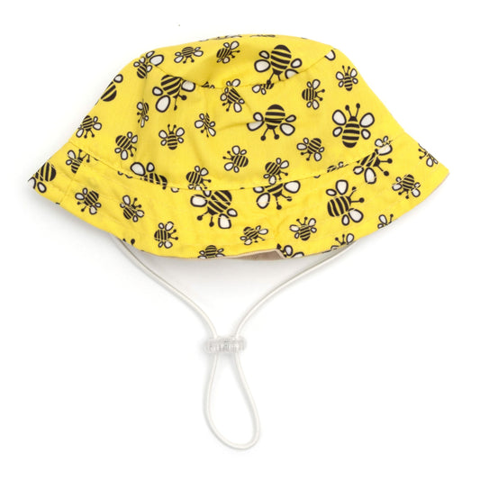 Bzzz! Bucket Dog Hat – Polyester, Yellow, Sizes S–XL