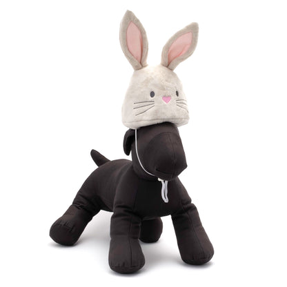 Bunny Party Dog Hat – Nylon, White, Sizes S, L