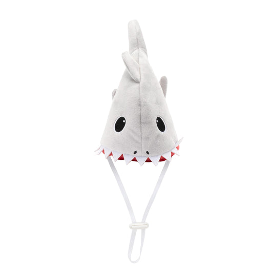 Shark Party Dog Hat – Nylon, Gray, Sizes S, L