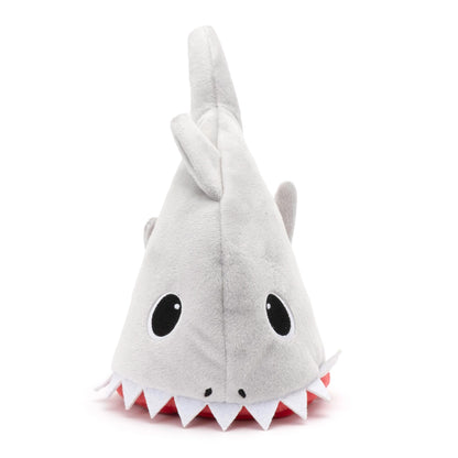 Shark Party Dog Hat – Nylon, Gray, Sizes S, L