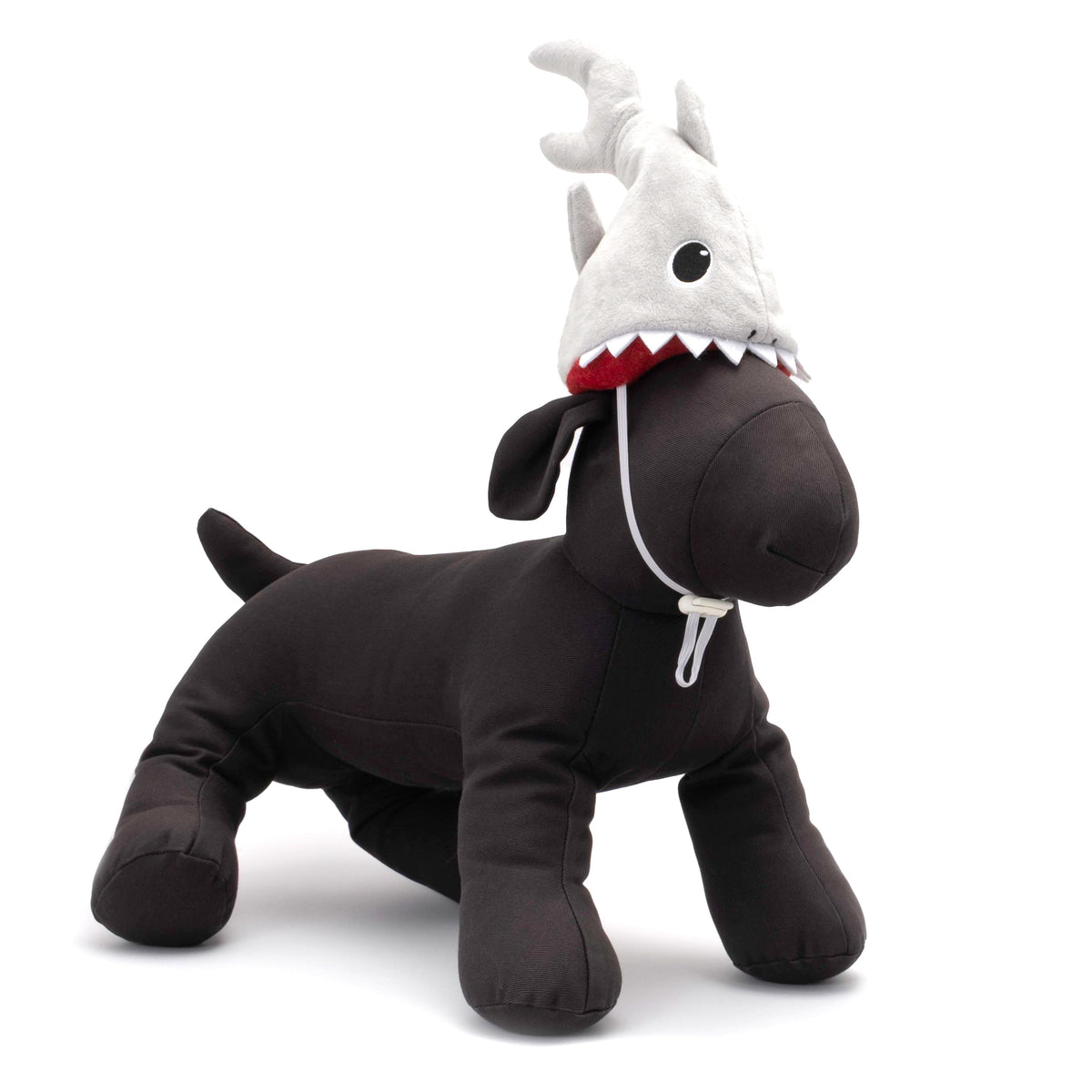 Shark Party Dog Hat – Nylon, Gray, Sizes S, L