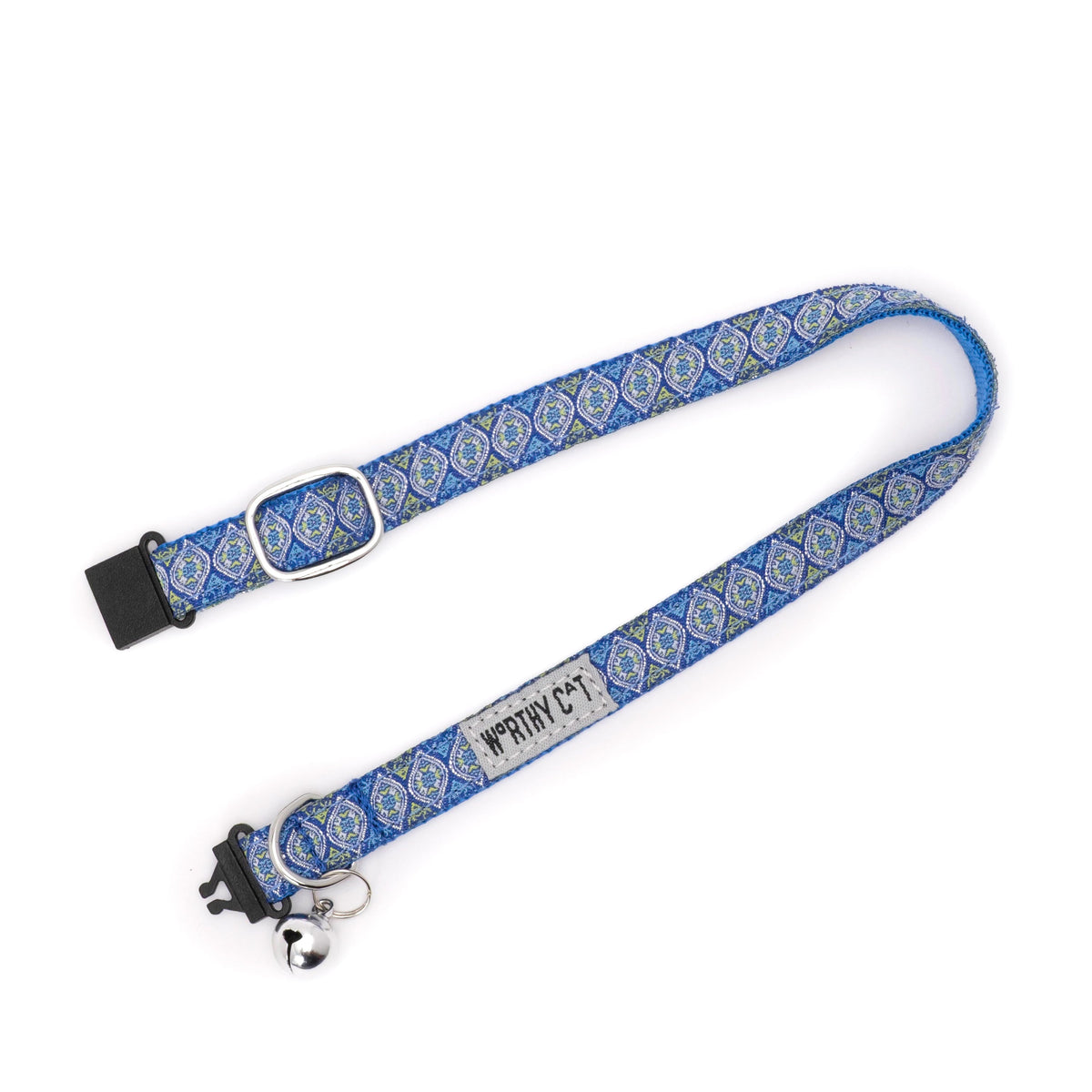 Medallion Cat Collar – Blue & Pink, Size One Size