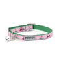 Golf Cat Collar – Green & Pink, Size One Size