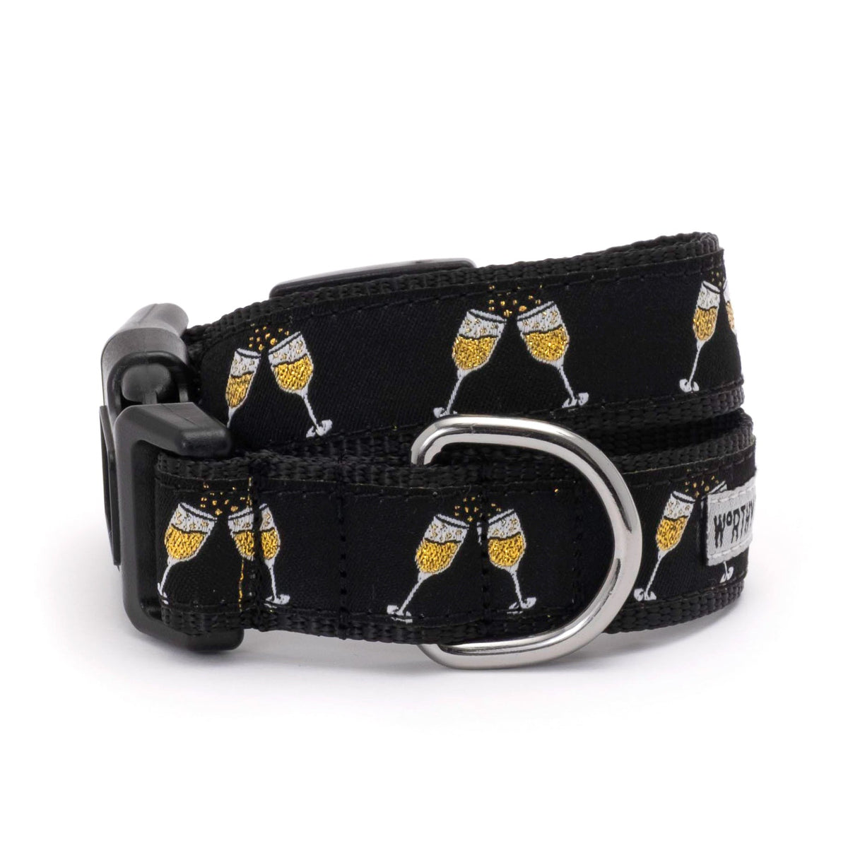 Celebration Dog Dog Collar – Black, Sizes XS–XL