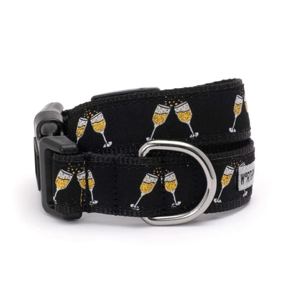 Celebration Dog Dog Collar – Black, Sizes XS–XL