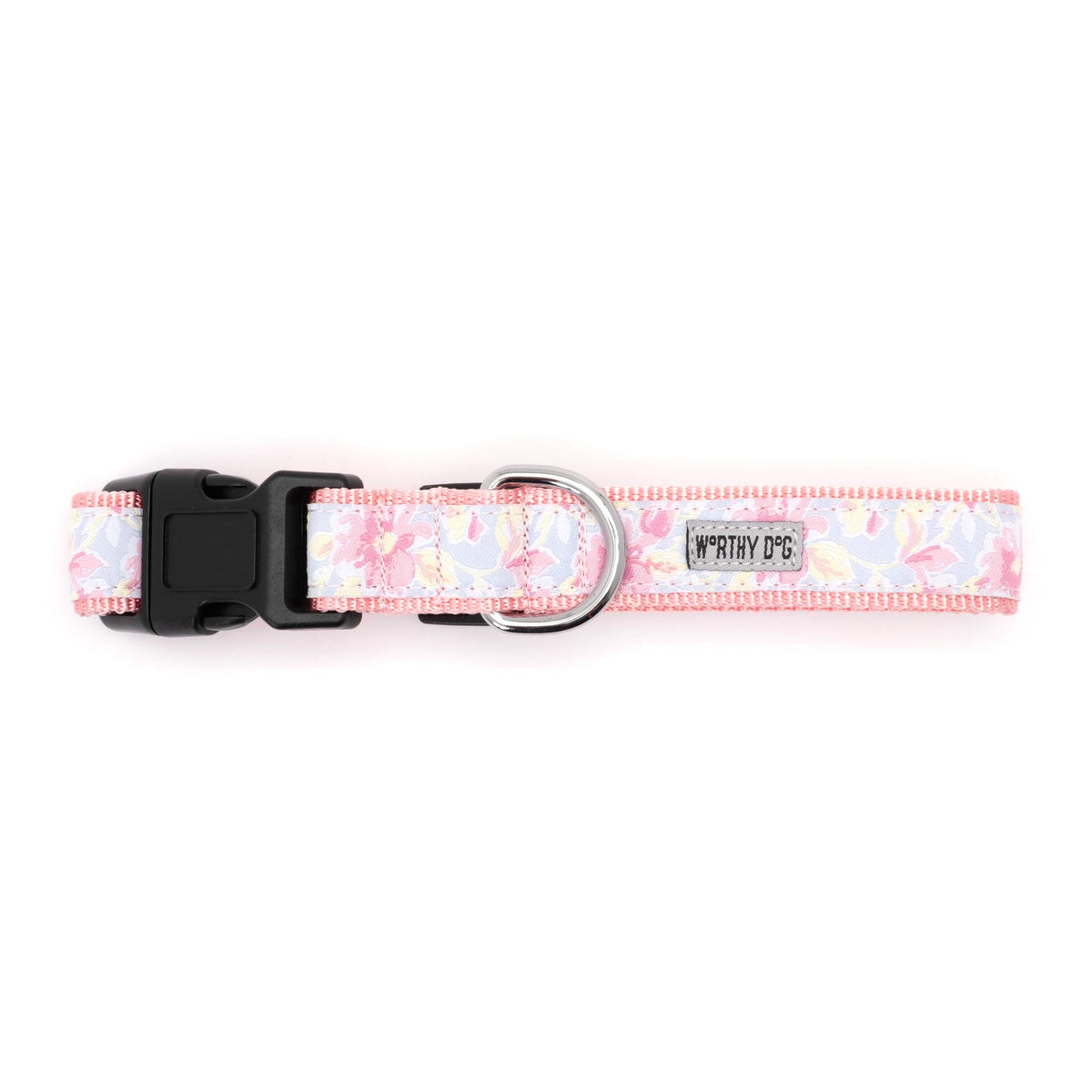 Fancy Floral Dog Dog Collar – Blue, Sizes XS–XL