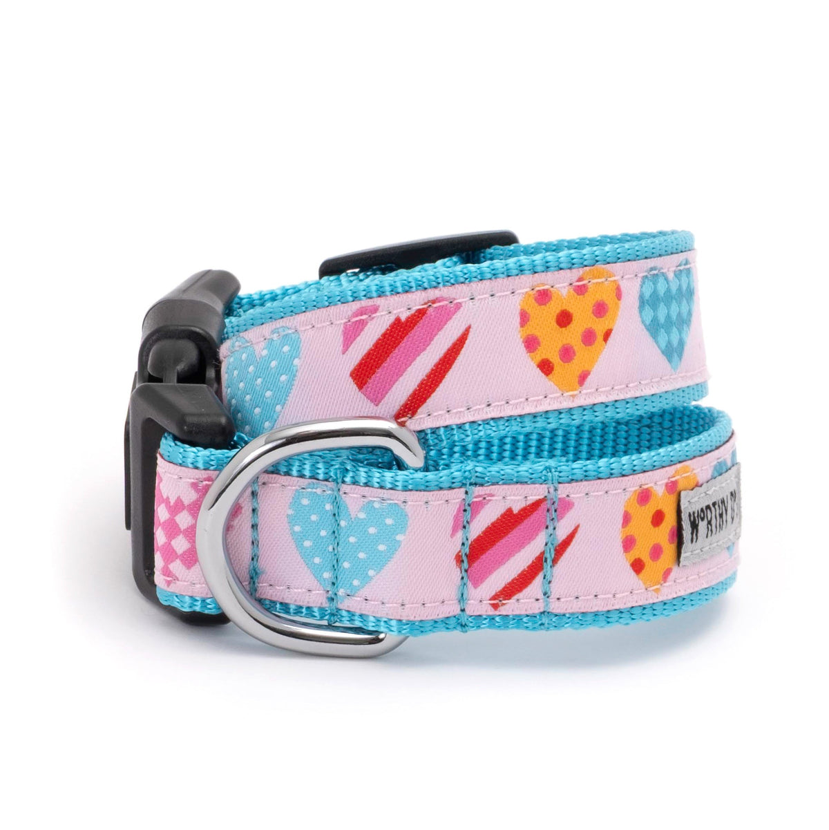 Love is Love Dog Dog Collar – Pink, Sizes XS–XL