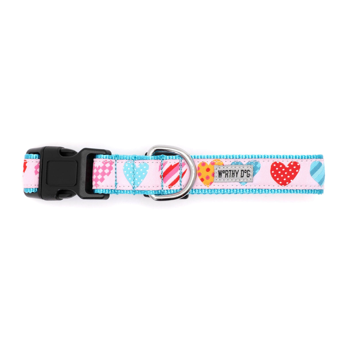 Love is Love Dog Dog Collar – Pink, Sizes XS–XL