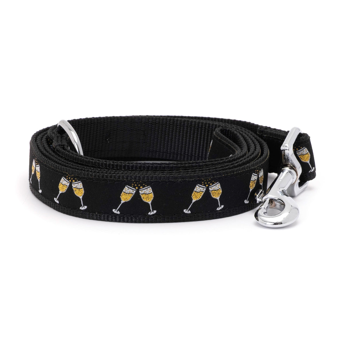 Celebration Dog Leash – Black, Sizes S, L