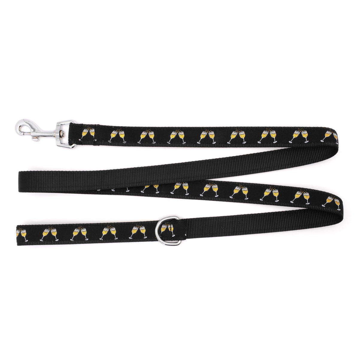 Celebration Dog Leash – Black, Sizes S, L