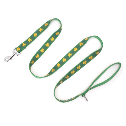 Good Luck Dog Leash – Green, Sizes S, L