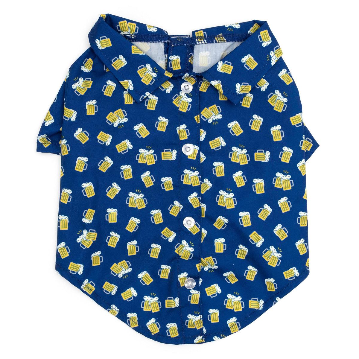 Cheers Dog Shirt – Polyester, Navy, Sizes XS–XXL