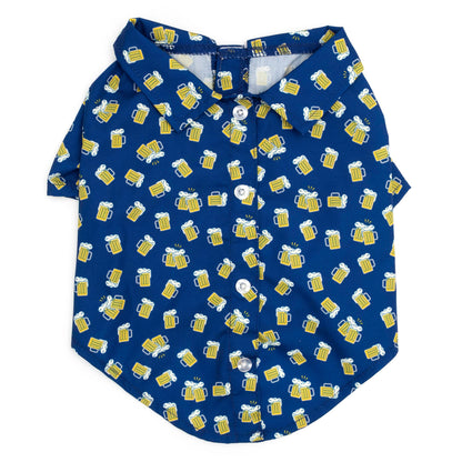 Cheers Dog Shirt – Polyester, Navy, Sizes XS–XXL