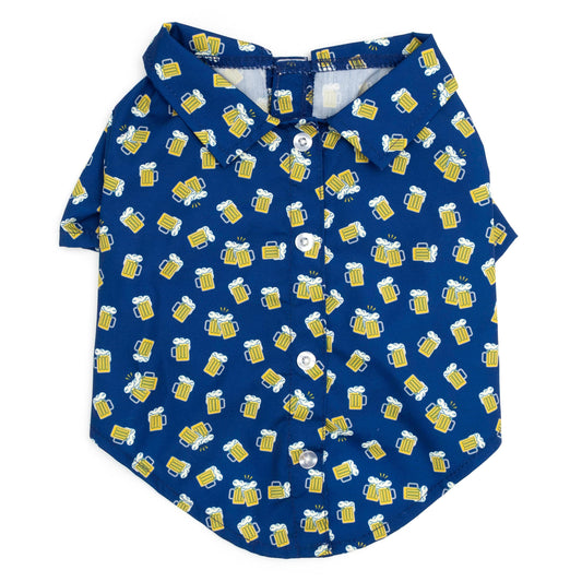 Cheers Dog Shirt – Polyester, Navy, Sizes XS–XXL