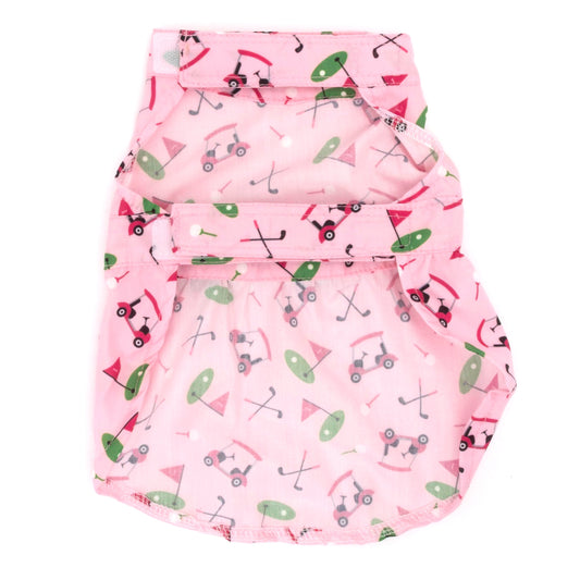 Golf Dog Dress – Polyester, Pink, Sizes XS–XXL