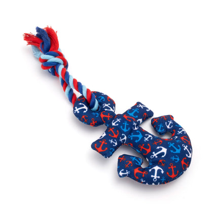 Anchors Away Dog Dog Toy – Navy, Size One Size
