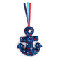 Anchors Away Cat Cat Toy – Navy, Size One Size