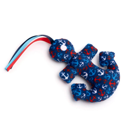 Anchors Away Cat Cat Toy – Navy, Size One Size