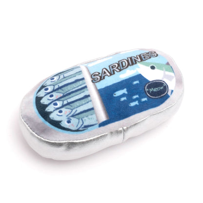 Sardine Tin Catnip Cat Toy, angled view
