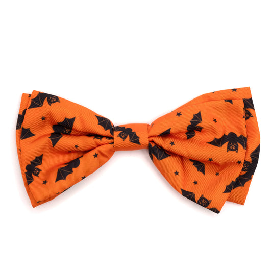 Batty Dog Bow Tie – Polyester, Orange, Sizes S, L