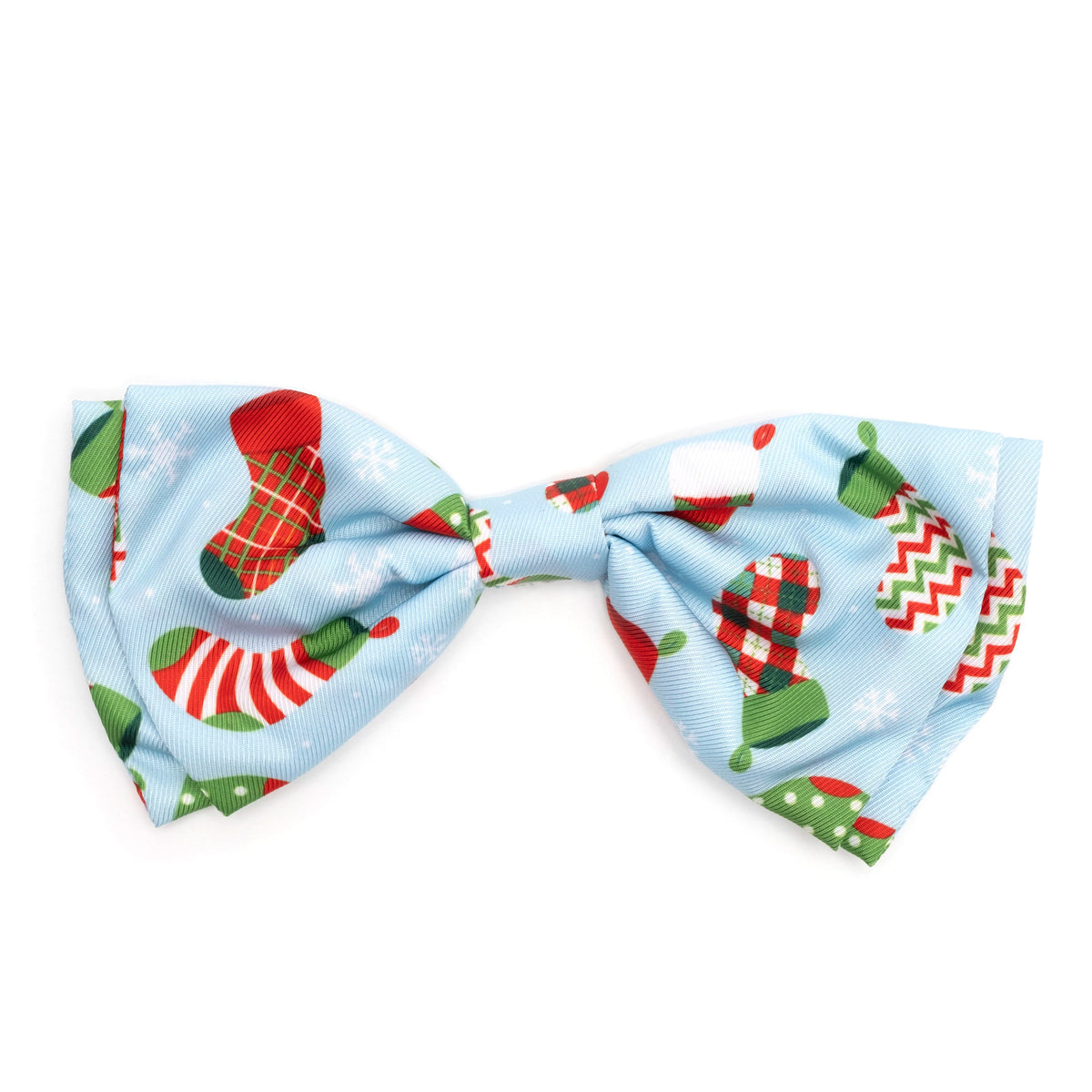 Stockings Were Hung Dog Bow Tie – Polyester, Blue, Sizes S, L