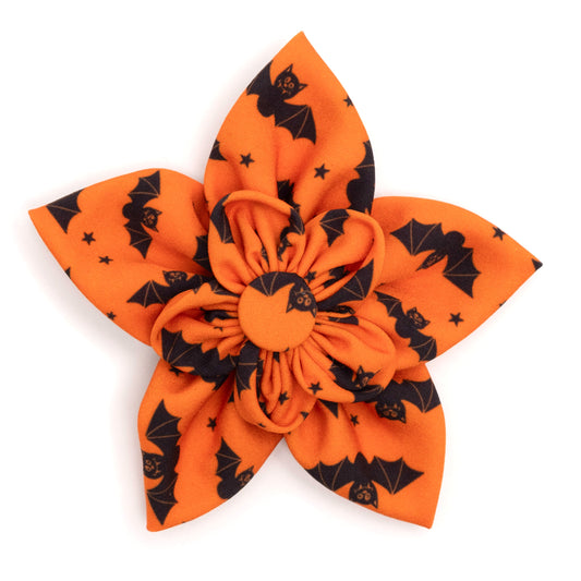 Batty Dog Flower – Polyester, Orange, Sizes S, L