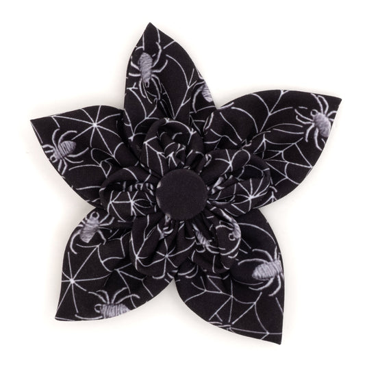Creepy Crawler Dog Flower – Polyester, Black, Sizes S, L