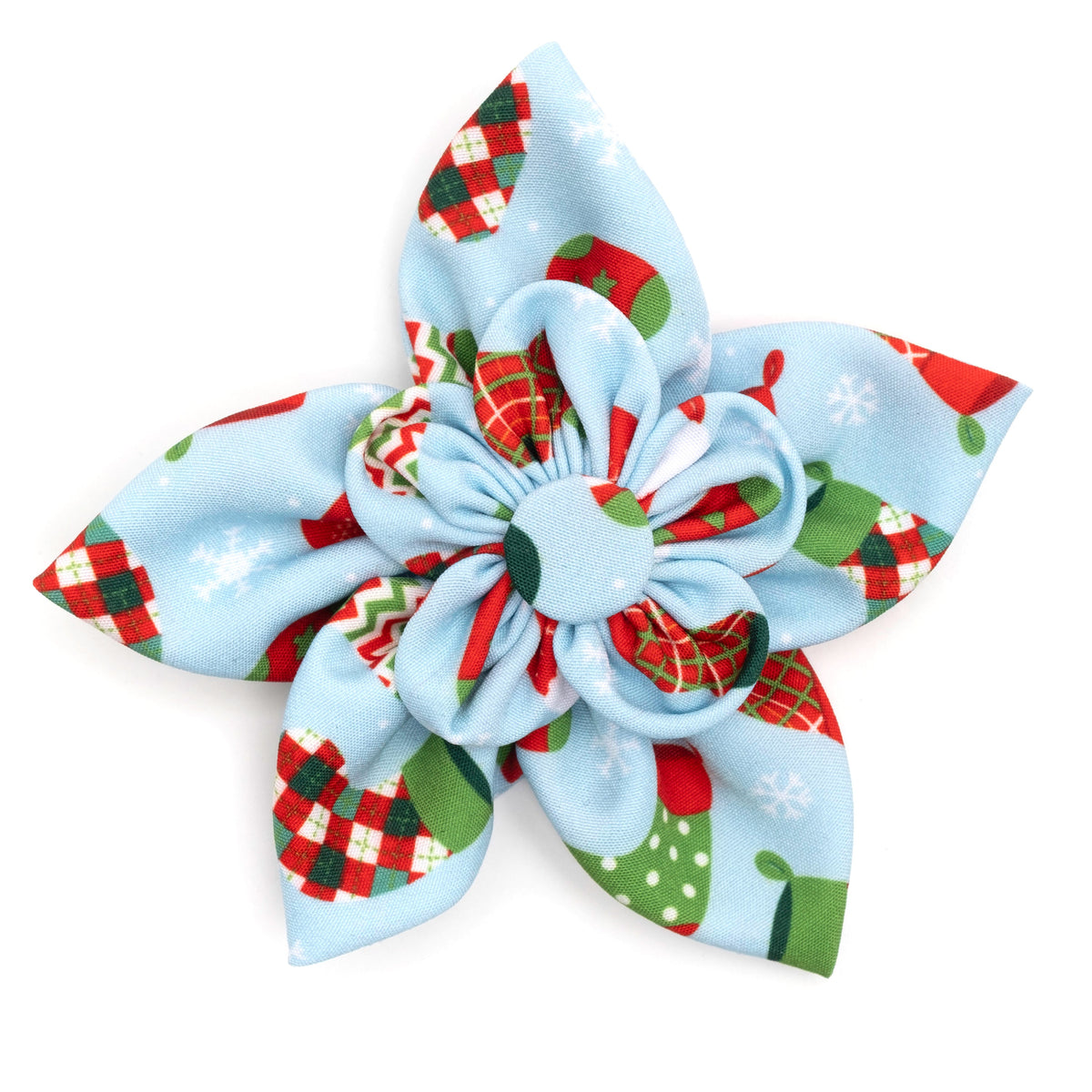 Stockings Were Hung Dog Flower – Polyester, Blue, Sizes S, L