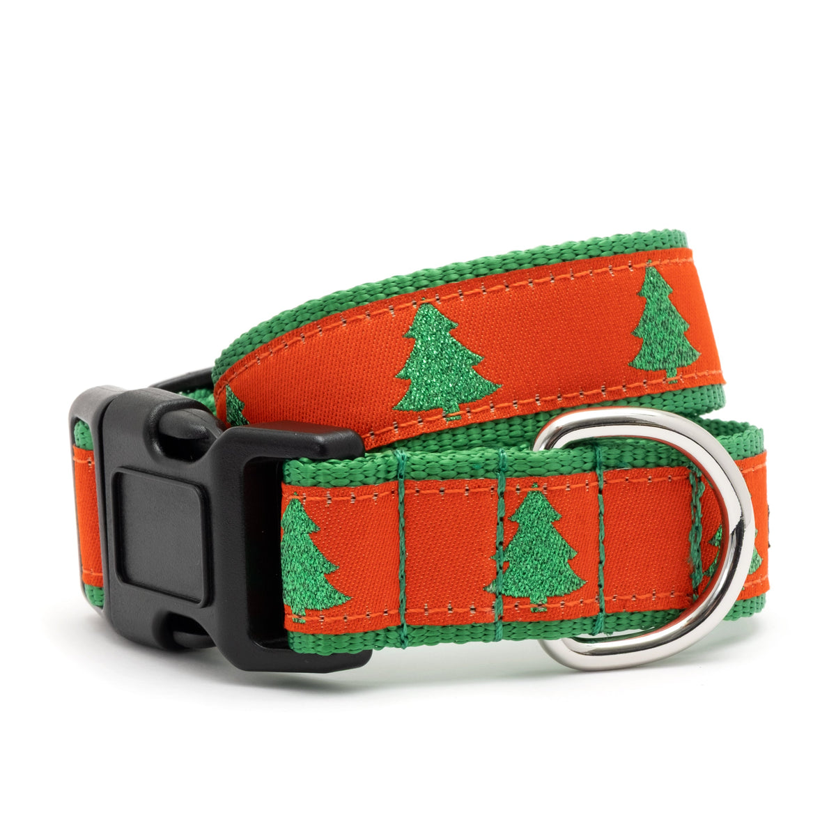 Shimmering Spruce Dog Dog Collar – Red, Sizes XS–XL
