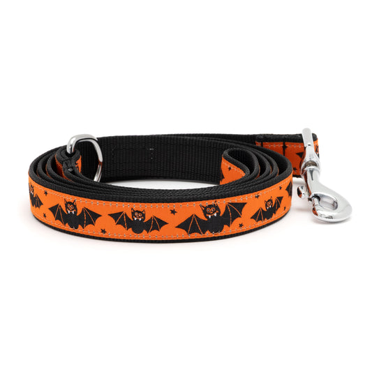 Batty Dog Leash – Orange, Sizes S, L