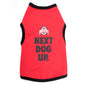 Ohio State Next Dog Up Dog Tank Top – Cotton, Scarlet, Sizes XXS–XL