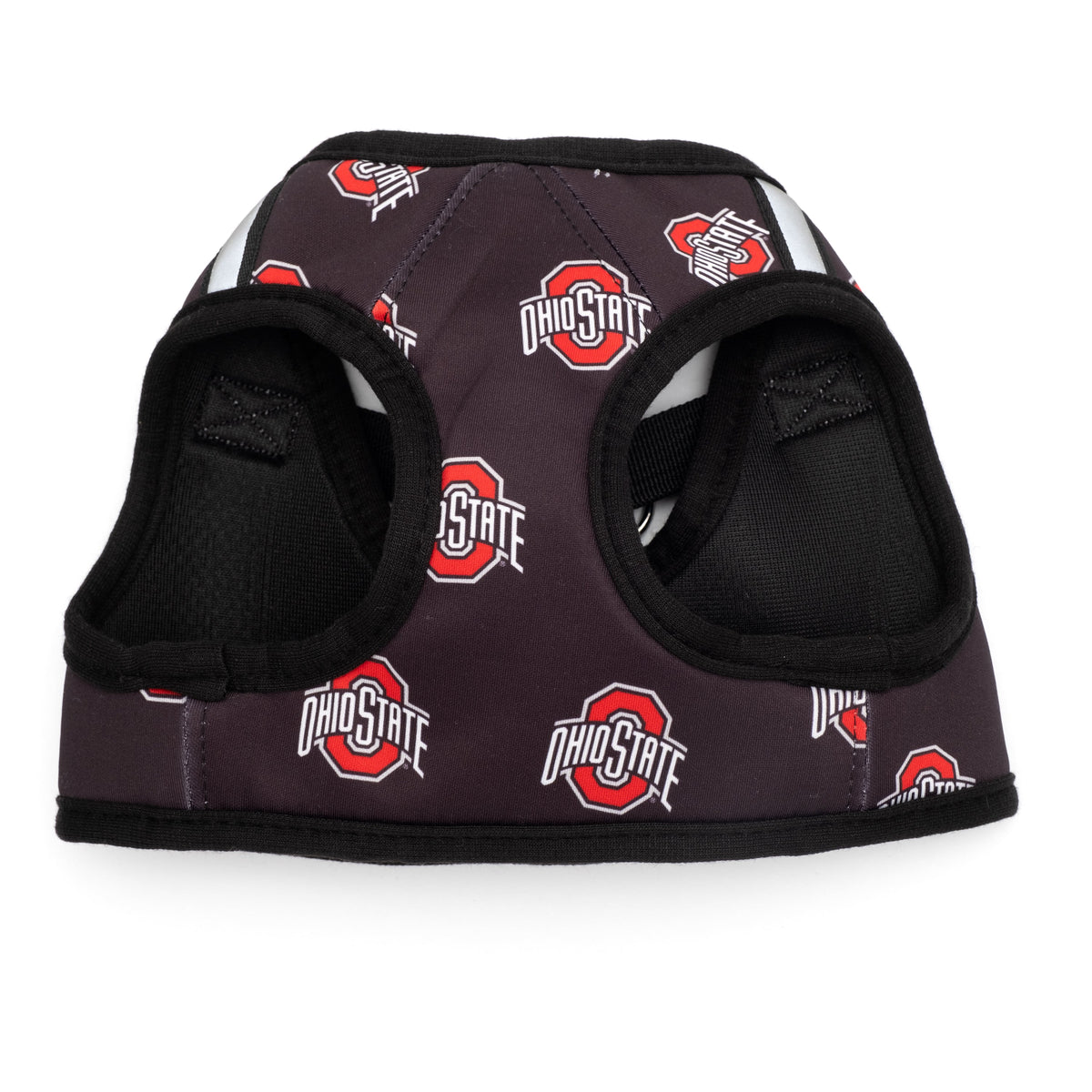 Ohio State Printed Sidekick Dog Harness – Black, Sizes XS–XXL