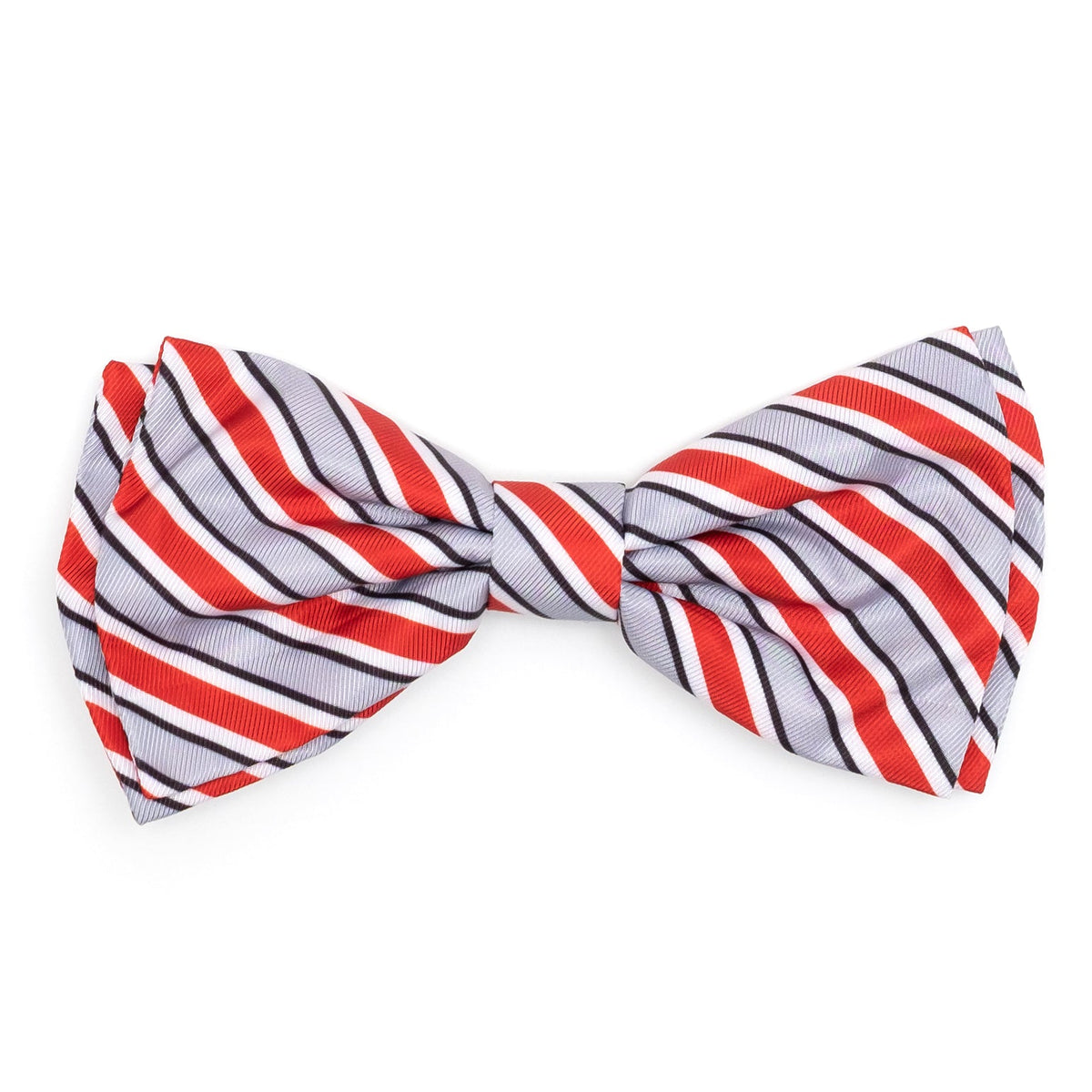 Ohio State Helmet Stripe Dog Bow Tie – Polyester, Gray, Sizes S, L