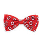 Ohio State Tossed Block O Dog Bow Tie – Polyester, Scarlet, Sizes S, L
