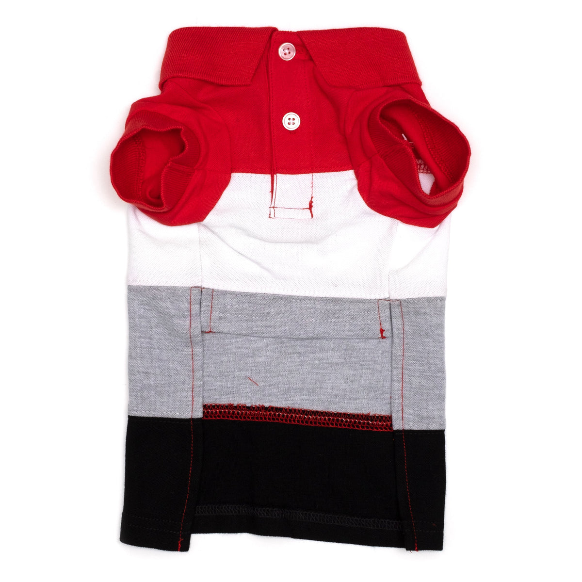 Ohio State Colorblock Polo Dog Shirt – Cotton, Multicolored, Sizes XS–XXL