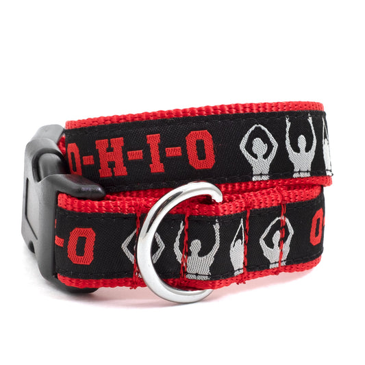 Ohio State OH-IO Silhouette Dog Collar – Black, Sizes S–L