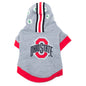 Ohio State Helmet Dog Hoodie – Cotton, Gray, Sizes XS–XXL
