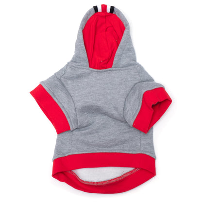Ohio State Helmet Dog Hoodie – Cotton, Gray, Sizes XS–XXL