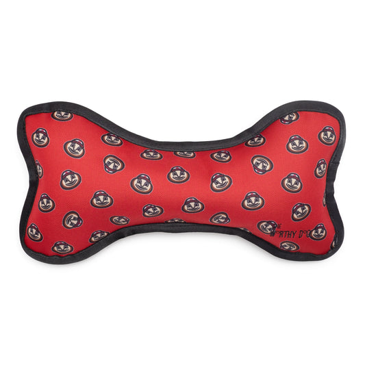 Ohio State Brutus Bone Dog Toy – Red, Sizes S, L